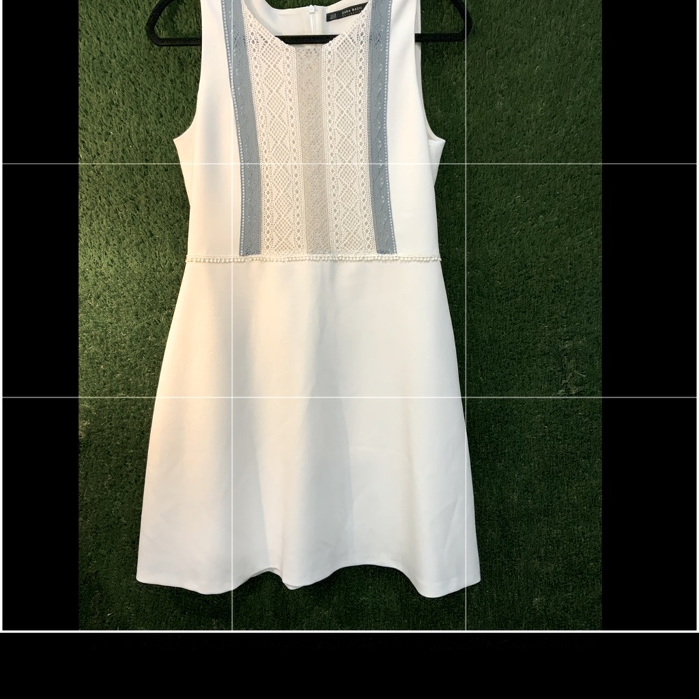 ZARA - White Sleeveless Dress in amazing condition / worn once - size M